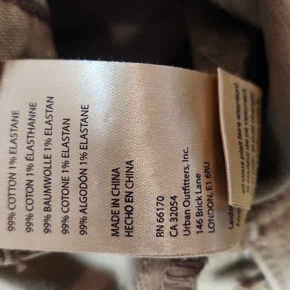 New Anthropologie Pilcro The Wanderer  Low Rise Pants Sz 25 Khaki/Sand - Picture 11 of 16